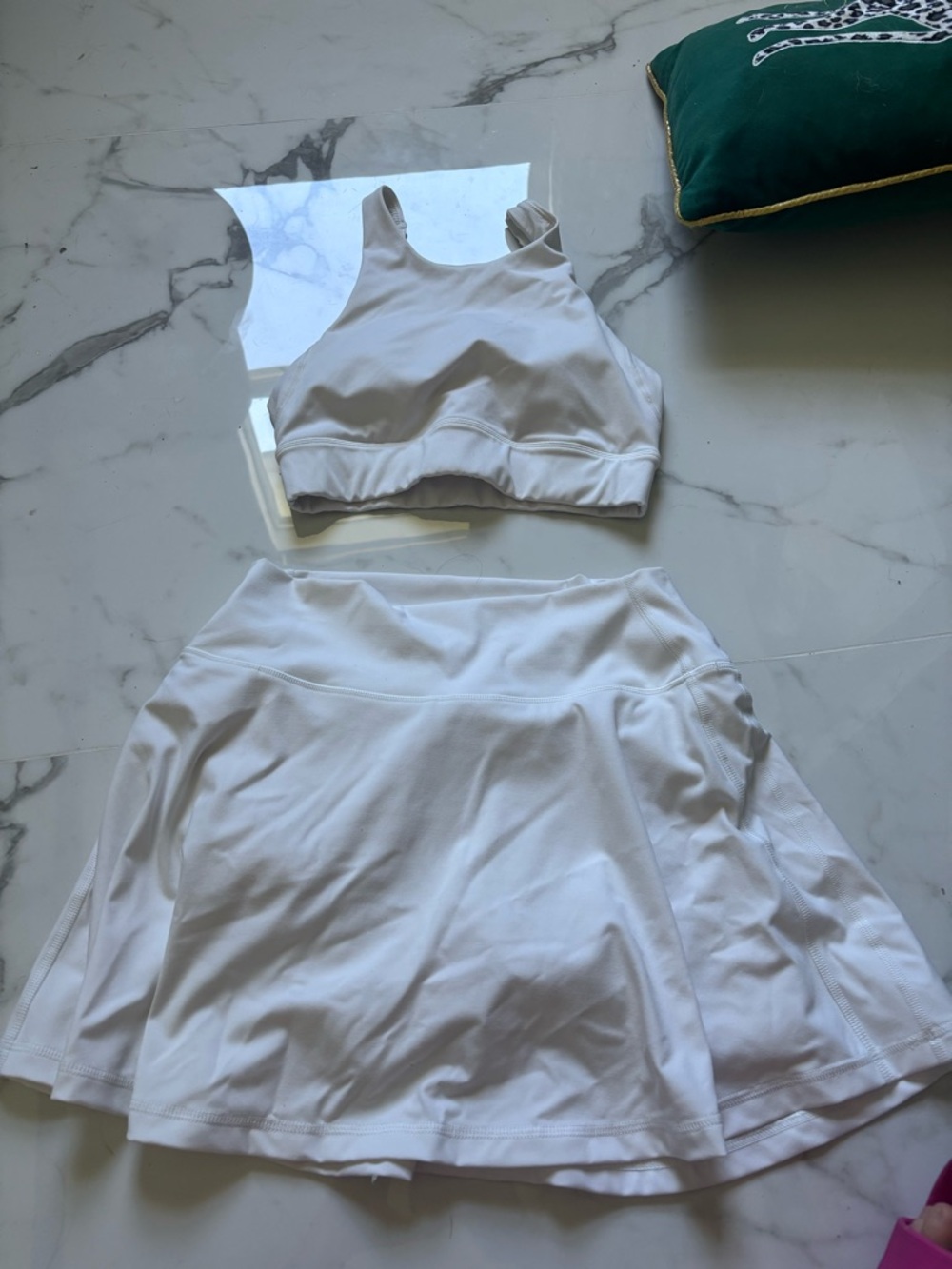 J. Crew White Circle Skirt - Women's Skater Style with Matching Crop Top